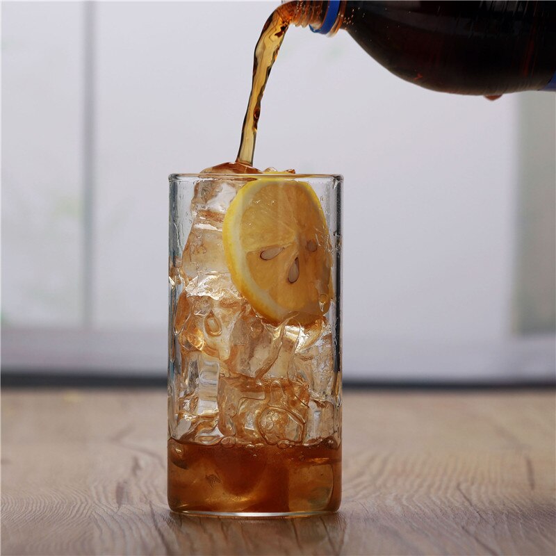 High Borosilicate Silicon Heat-resistant Glass,Thickened Straight Cup,Breakfast Cup,Milk Cup,Hotel Cup,Maximum 400ml: 400ml