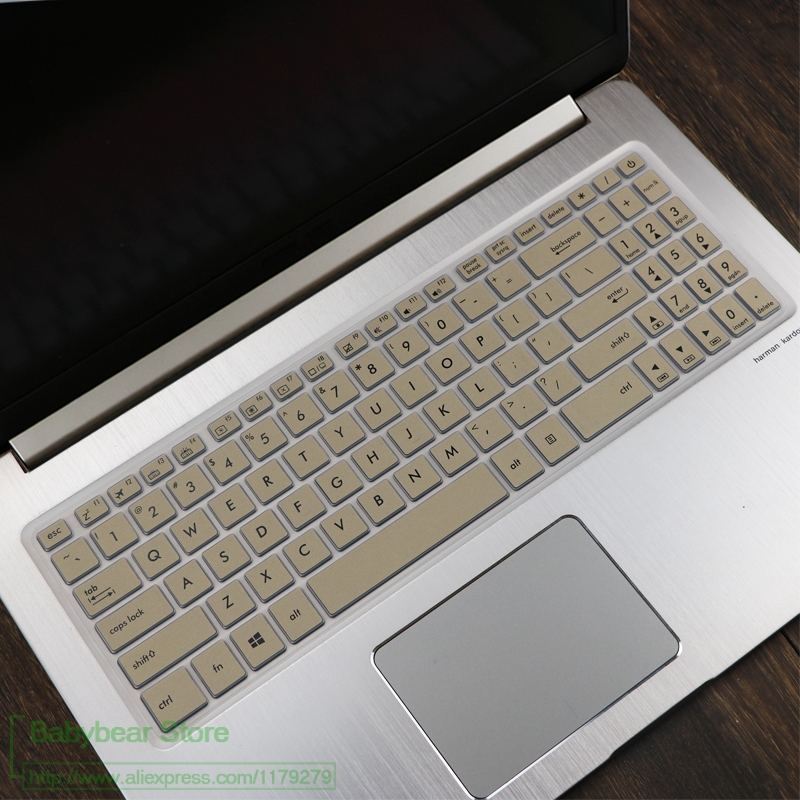 15.6 cal osłona klawiatury skórka ochronna do asusa VivoBook Pro 15 N580G N580GD N580VD N580 M580 NX580VD YX570ZD YX570ud YX570: gold