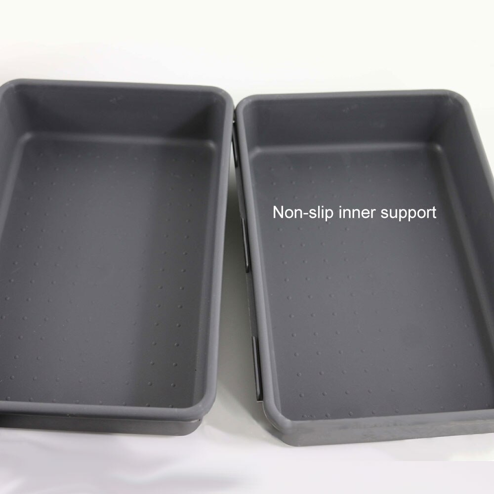 8Pcs Cluttery Drawer Organizers Storage Box Interlocking Narrow Bin Durable For Bathroom Office Multi-Purpose Table Organizer