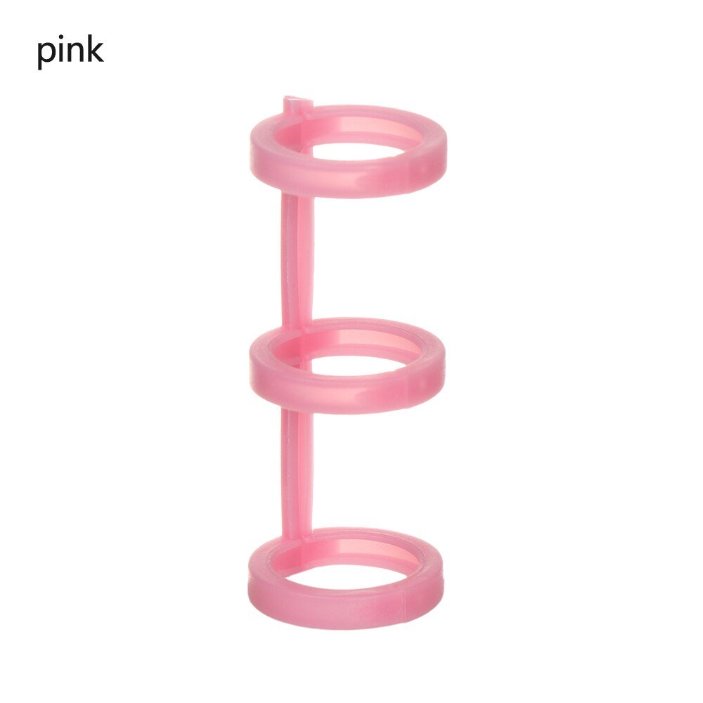 Anillo de carpeta para cuaderno, 3 uds., carpeta de anillas en espiral rellenable, anilla de hoja suelta, anillo de carpeta, calendario s, papelería circular: pink