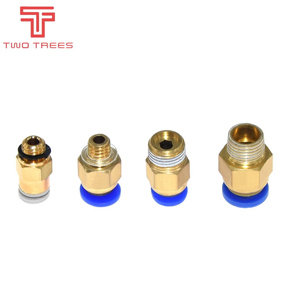 Gli accessori pneumatici della stampante dell&#39;accoppiatore PC4 3D del connettore della metropolitana di 4mm PTFE PC4-M6 molti tipo della stampante delle parti della stampante 3D