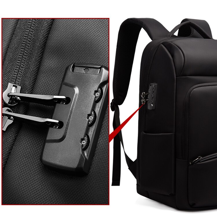 2022 zaino per Laptop da 15.6 pollici impermeabile zaino per scuola antifurto per uomo zaino da viaggio per uomo d&#39;affari con ricarica USB