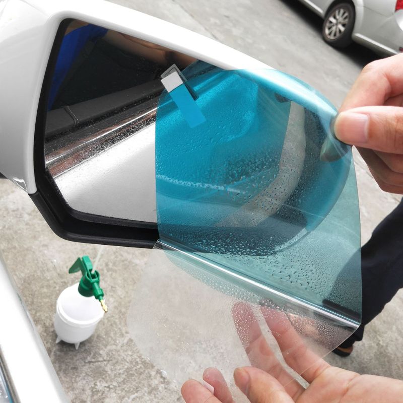 Film de protection antibrouillard pour rétroviseur | 2 pièces, pour rétroviseur arrière de voiture, transparent, étanche à la pluie, Film de protection souple, accessoires pour automobile