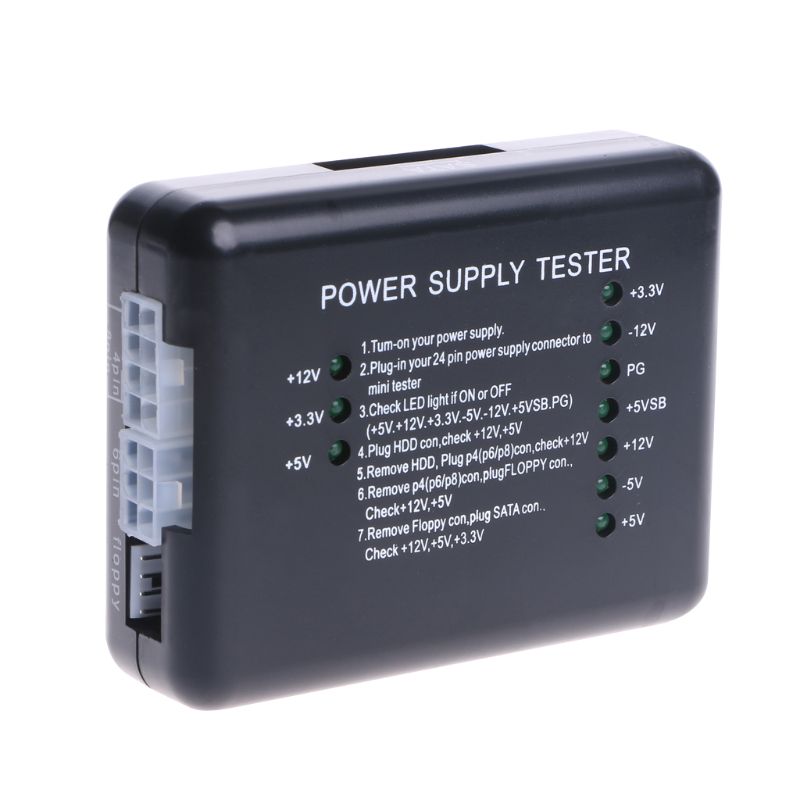 PC 20/24 Pin PSU ATX SATA HD Power Supply Tester S... – Grandado