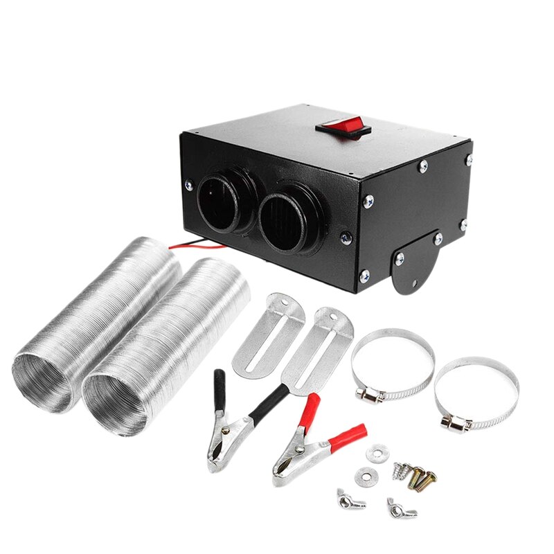 12v 500w bilvarmer kit, høj effekt bil tørretumbler elektrisk blæservarmer hurtig opvarmning afrimning til bilvind vinter