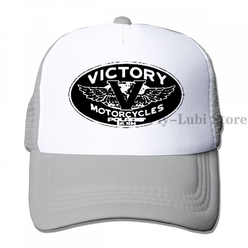 Victory Motorcycles Polaris Baseball cap men women Trucker Hats adjustable cap: 3-Gray