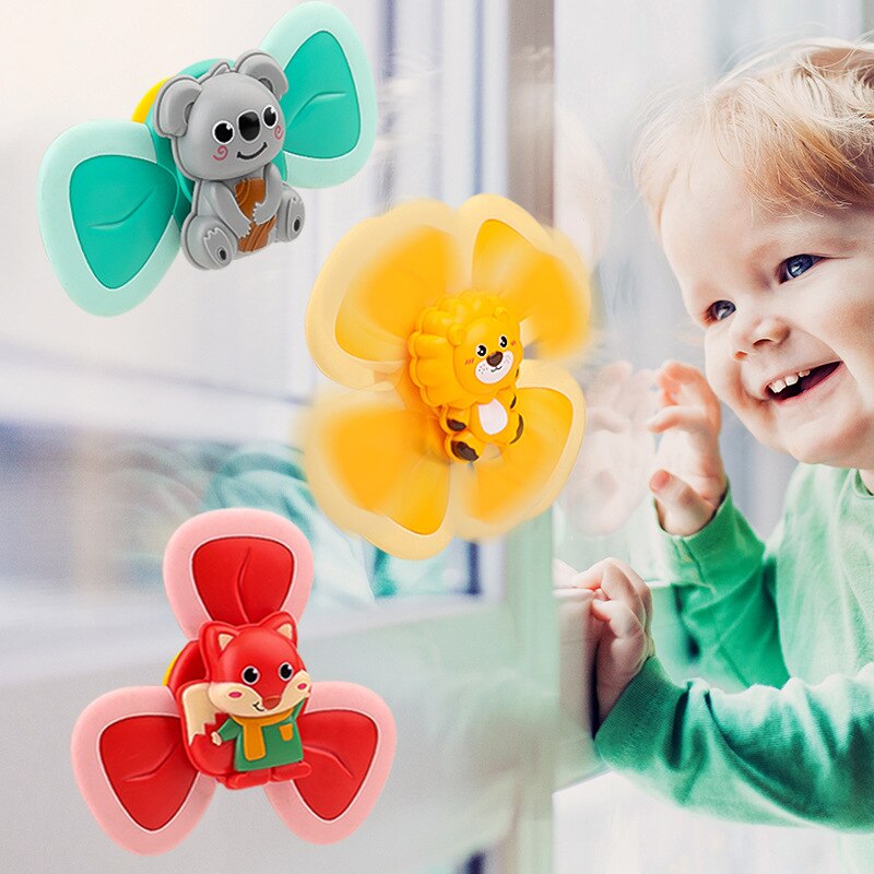 Verkoop Grappige Cartoon Insecten Zuig Spinner Speelgoed Baby Rammelaars Bad Speelgoed Educatief Ontwikkelen Speelgoed Rammelaar Spin Speelgoed Voor Baby &#39;S