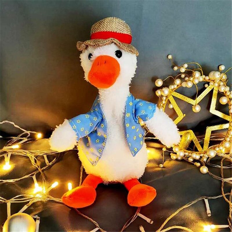 électrique répétition canard chant enregistrement Nod apprendre à parler jouets éducatifs électrique en peluche poupée pour enfant adulte LBV