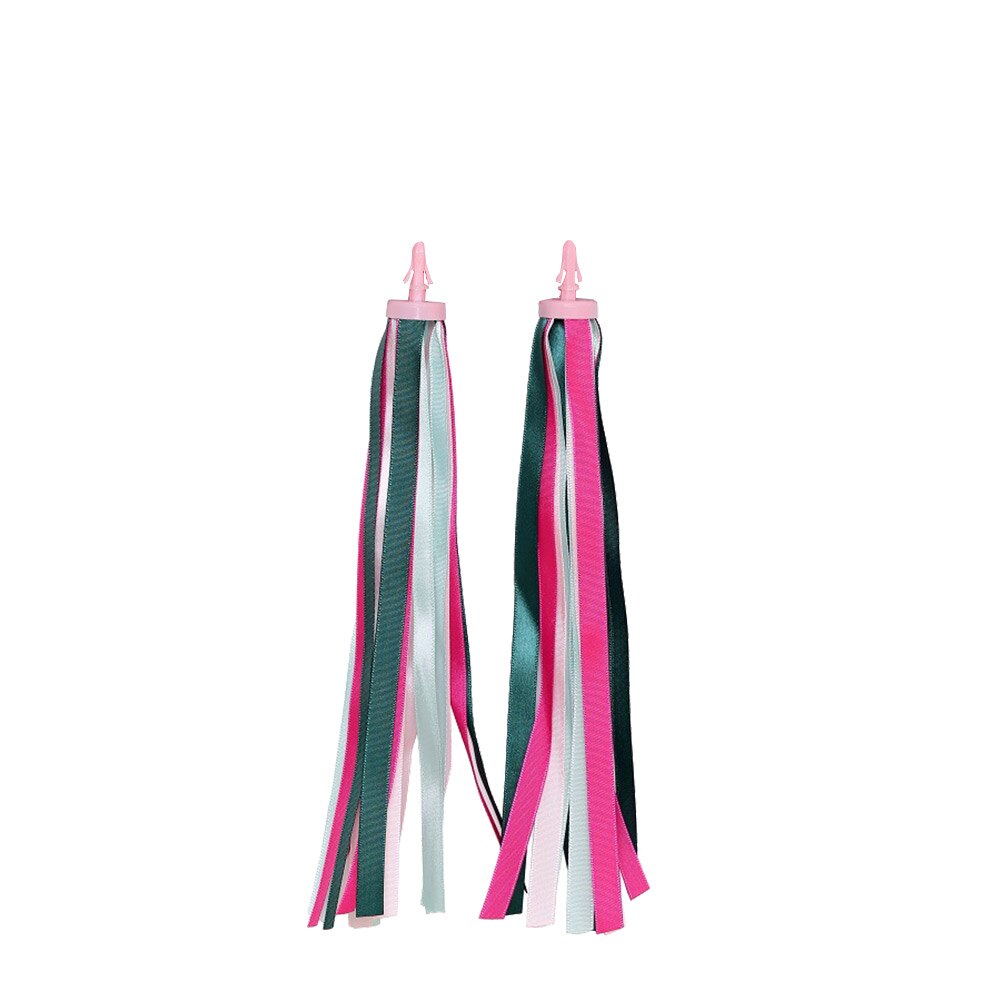 2pcs Kids Bike Streamers Bike Handlebar Toy Decoration Bicycle Streamers Bicycle Handlebar Ribbon Kids Scooter Tassels: Pink