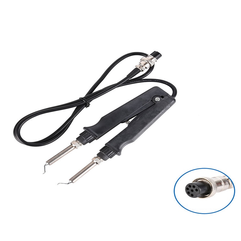 Pinzas de hierro para soldar, pinzas de hierro dobles Esd Smd 902, pinza de calefacción, accesorios para Estación de soldadura-Kb