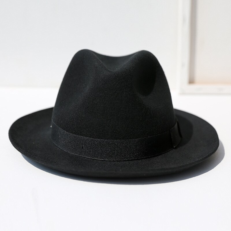 USPOP-sombrero Fedora de Jazz de ala corta para mujer, sombrero de lana para Otoño e Invierno