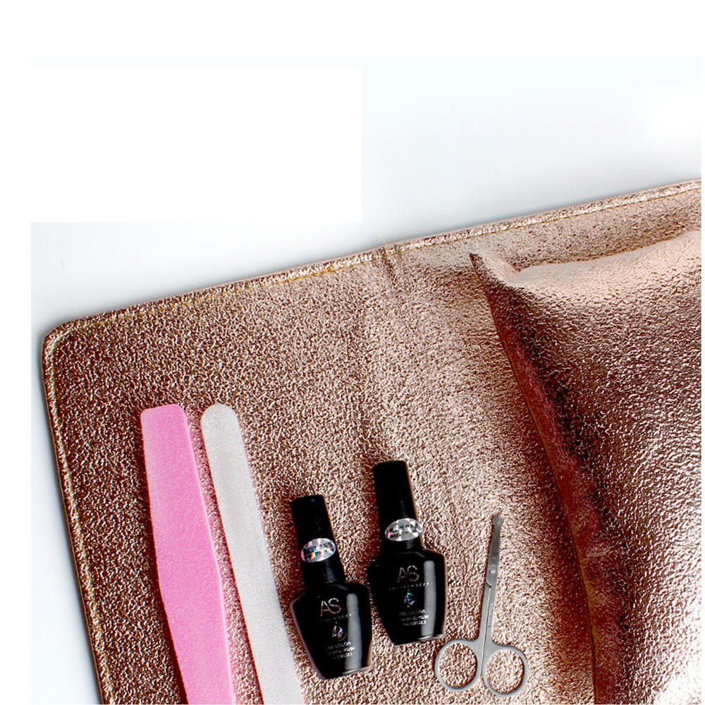 Kit de herramientas de manicura, cojín de cuero PU suave para manicura, cojín de descanso de manos, almohadilla para salón de manicura, soporte para muñeca y brazo, estera de esponja