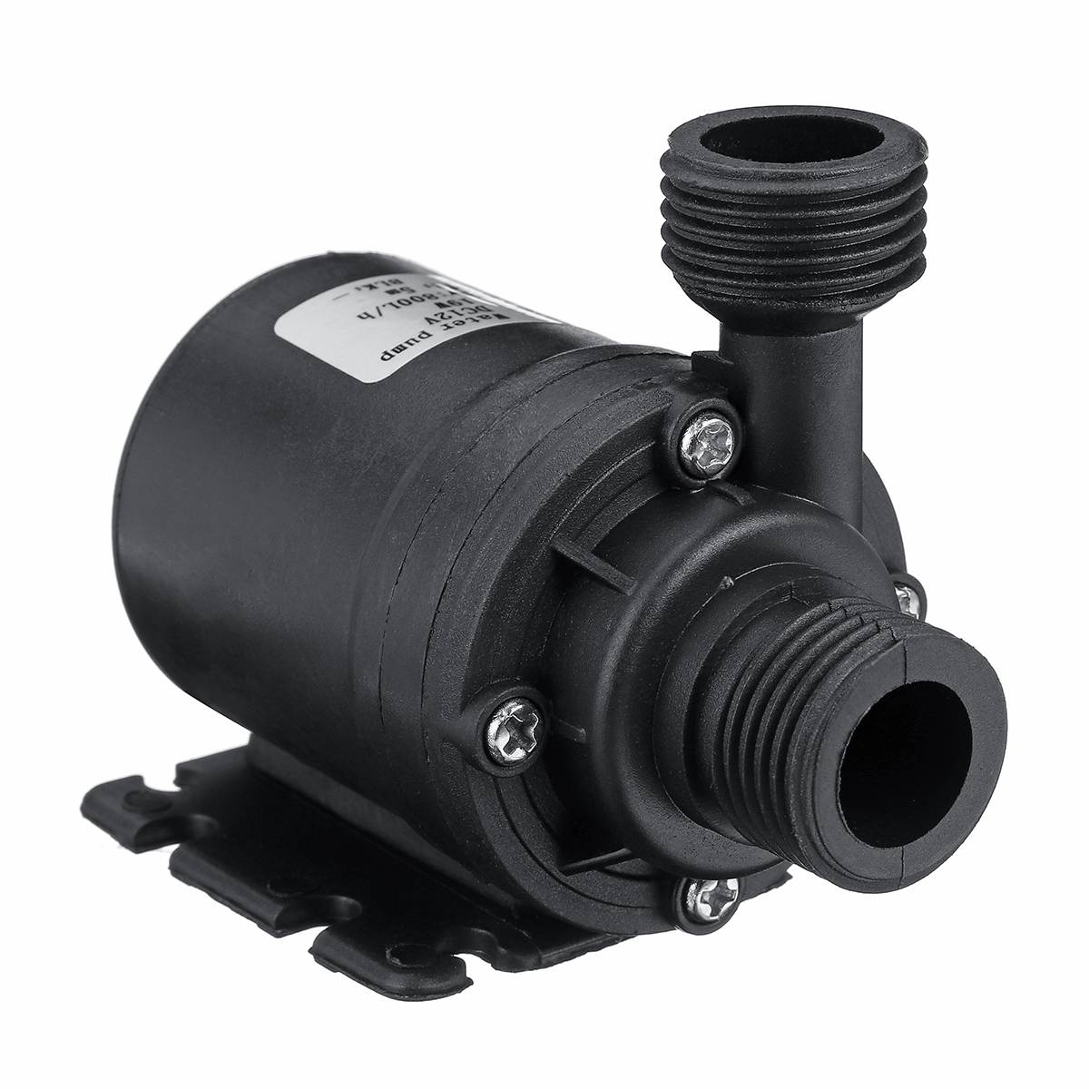 12V 600L/H 5m Zonne-energie Waterpomp Motor Borstelloze Magnetische Dompelpomp Water Pompen + 10mm gewrichten + Klem