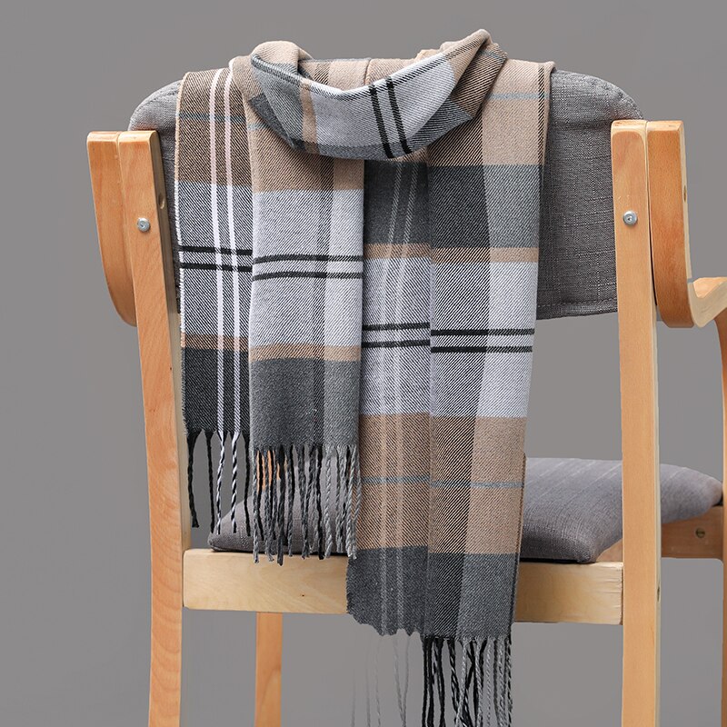 Plaid hiver écharpe femmes Foulard solide foulards décontracté écharpes cachemire Bufandas Hombre: 35