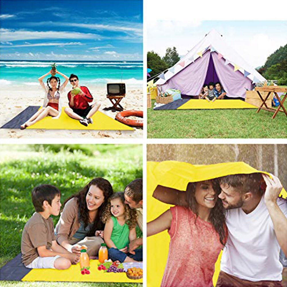 Waterproof Camping Mat Portable Outdoor Beach Blanket Picnic Ground Mats Outdoor comfort equipment Camping & hiking access