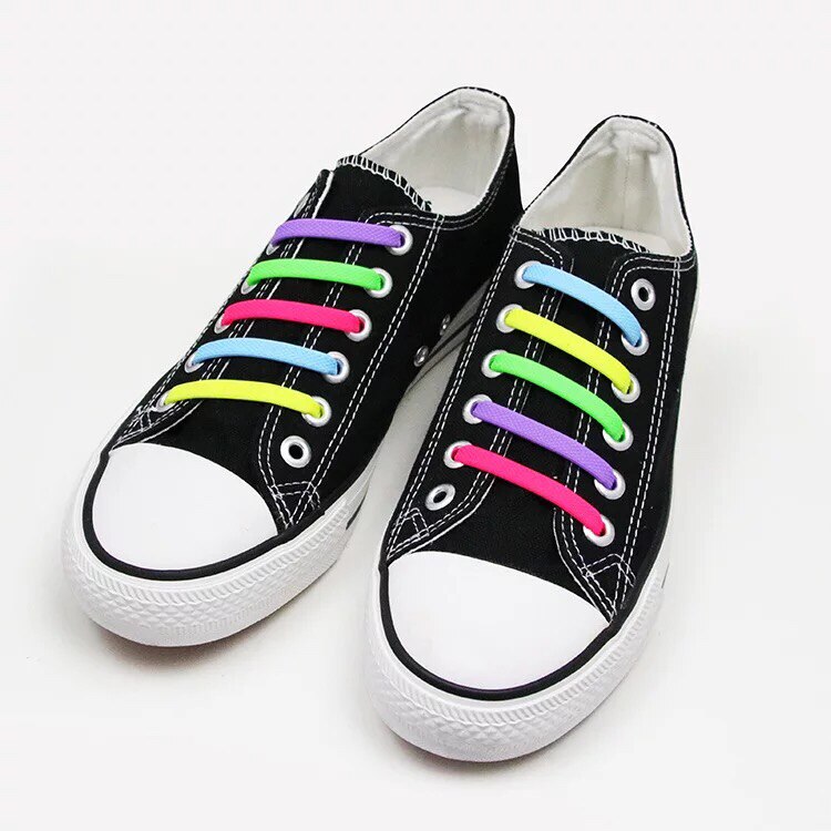 Lacets artificiel astiques en Silicone pour Chaussures, Spécial, Sans Bruit, pour Homme et Femme, L1, 16 Pièces/Lot