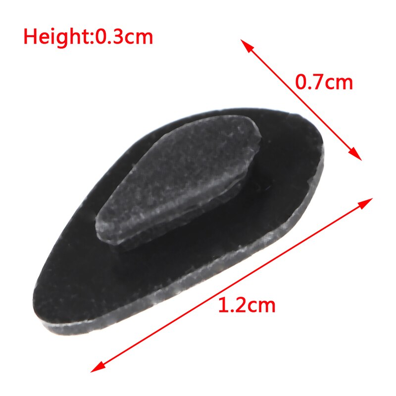 2 Paren/partij Ademend Comfortabele Anti-Slip Neus Pads Zwart Zachte Neus Pads Voor Bril Siliconen Neus Pads Voor Bril