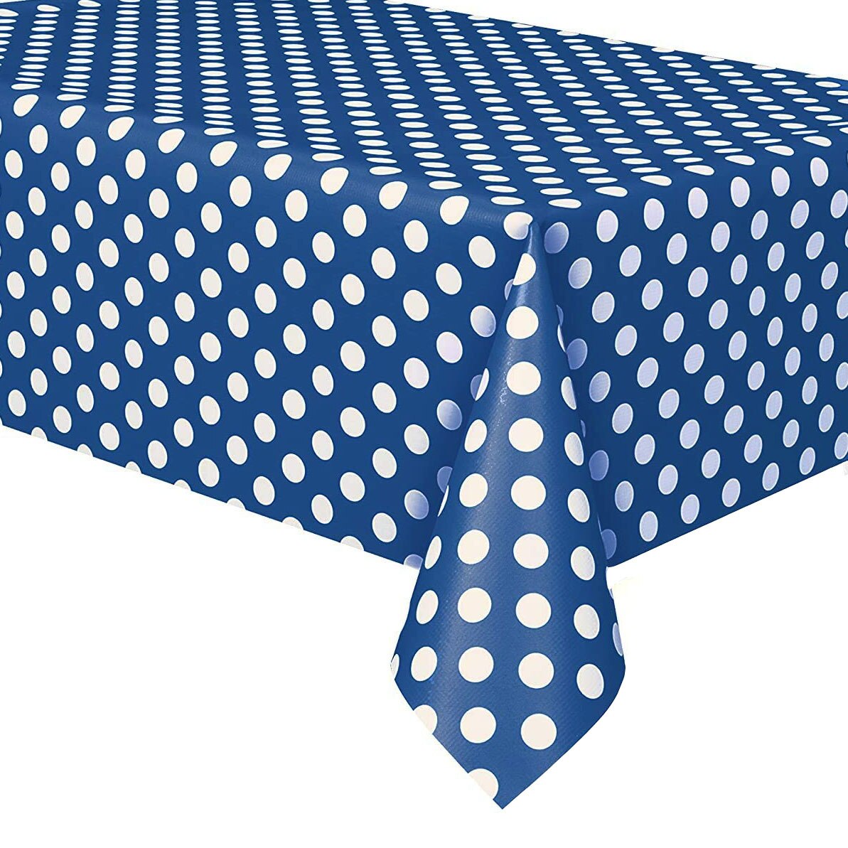 2 Stuks Wegwerp Plastic Tafelkleed Verjaardagsfeestje Decoratie Rechthoek Pe Polka Dot Stippen Tafelkleed: Dark Blue