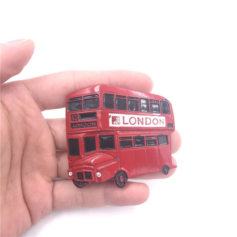 Imanes de nevera 3d de Metal, frigorífico pegado, águila americana, Jerusalén, Israel, Londres, autobús, nueva york, París, recuerdos, decoración del hogar: Castaño