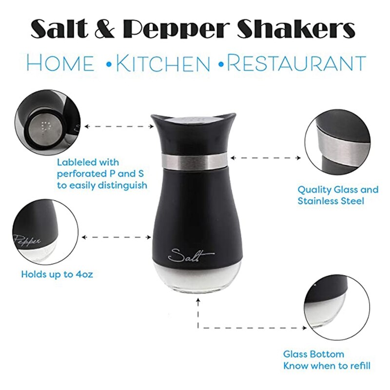 2Pcs Stainless Steel Seasoning Bottle Kitchen Supplies Barbecue Tools Chili Seasoning Pot MSG Salt Pot Seasoning Bottle