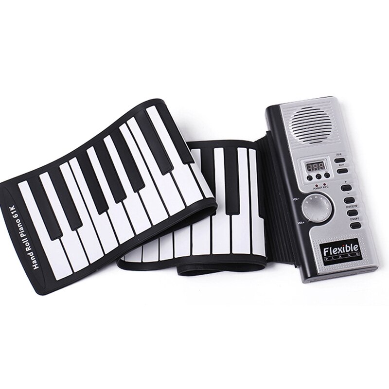 61 touches retrousser Piano Flexible Portable pliable clavier souple Piano électronique