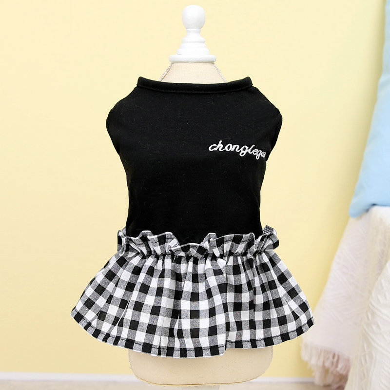 Vestidos a rayas para perros, ropa de verano para perros, falda de princesa de encaje para cachorros, bonito vestido de gato con puntos, disfraces para mascotas, ropa para Chihuahua
