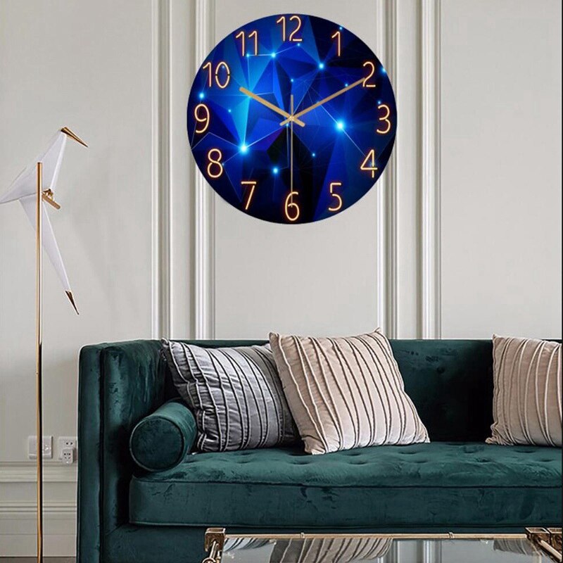 Wall clock Modern Large Size Wall Clock Silent Non Ticking Battery Quartz Digital Clock for Living Bedroom Decor Dial