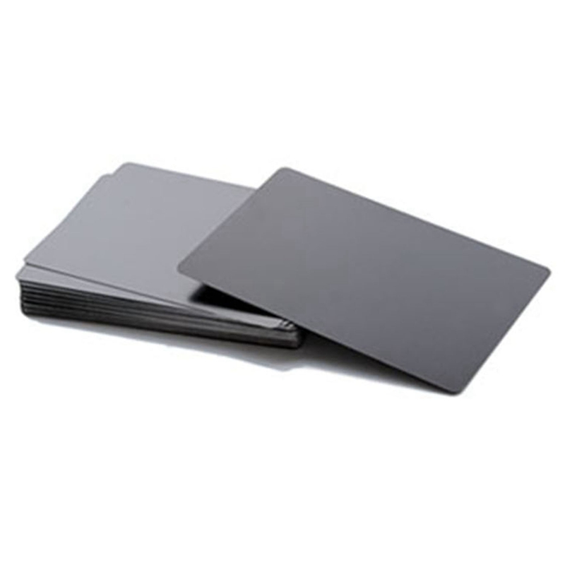 100PCS Mixed Color Aluminum Alloy Card Engraving Metal Business Visit Business Card Blank 0.2mm Thick