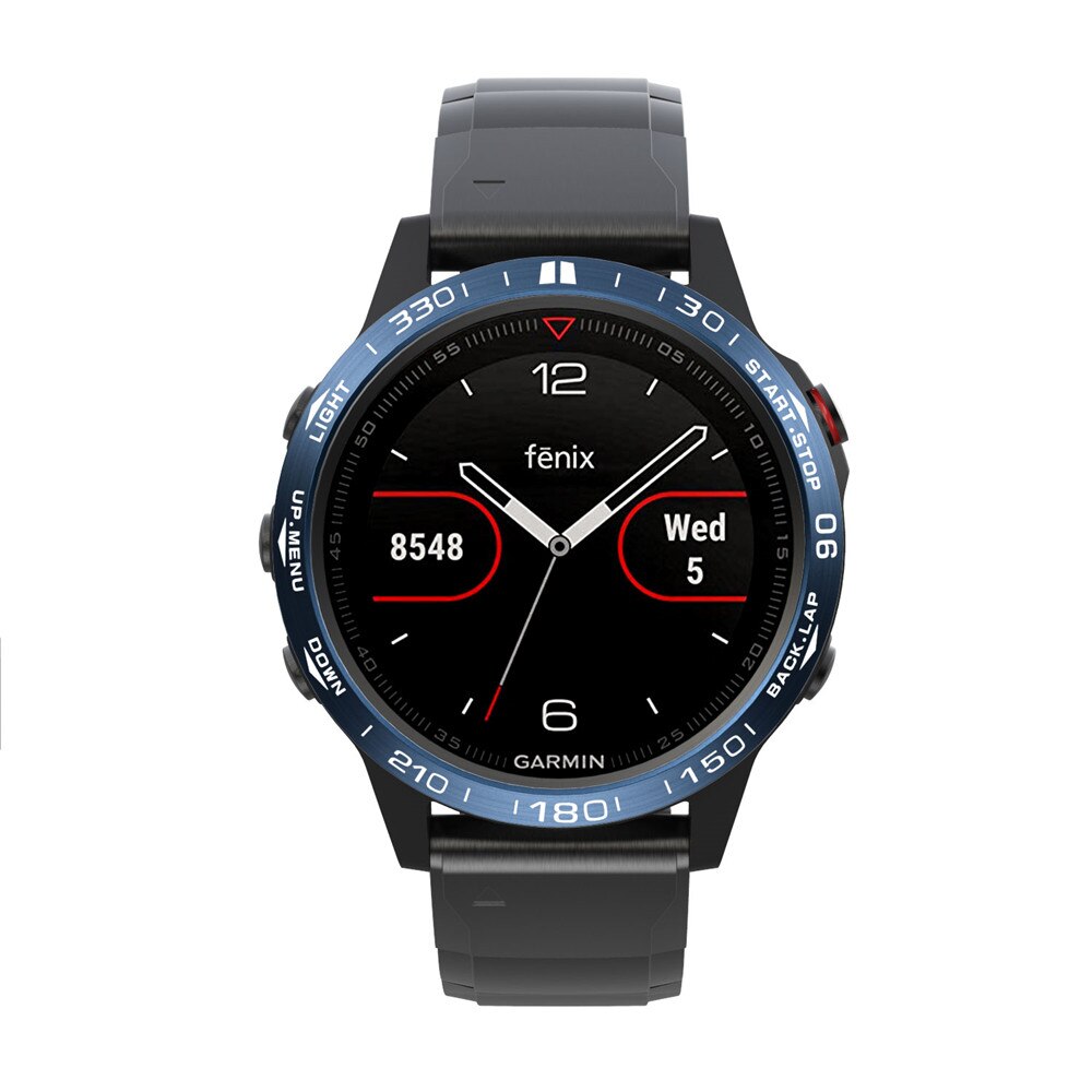 Anillo de bisel accesorios apto para Garmin Fenix 5 Garmin Fenix 5 reloj de pulsera cubierta adhesiva del Metal Anti arañazos Protector engaste de anillo