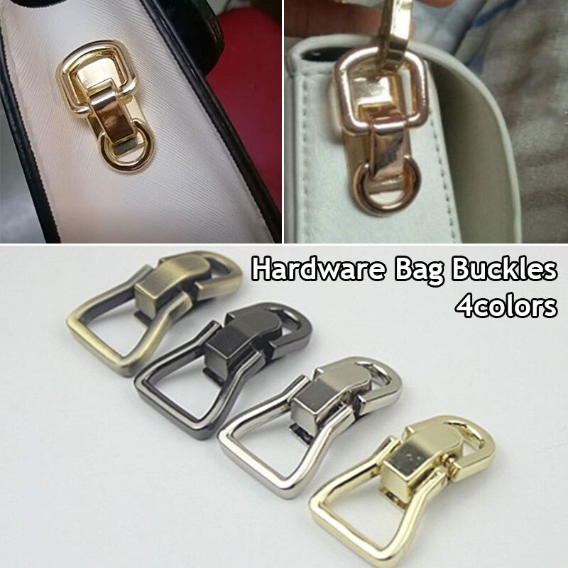 2PCS Bag Double Ear Ring Metal Bag Rivet Studs Button Luggage Bag Buckle Handbag Belt Hanger Leather Craft Hardware Accessories