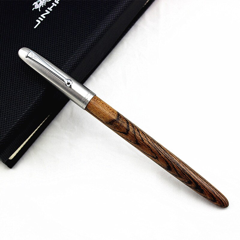JINHAO Luxury wood fountain pen ink pen nib 0.38mm caneta tinteiro Office Stylo plume Penna stilografica 51