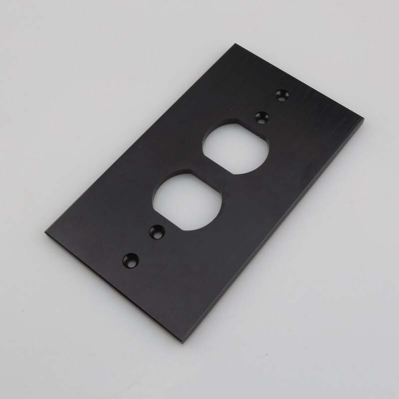 Socket Panel 150X86 Aluminum Alloy Audio Hifi Socket Board Acoustic Terminals Speaker Power Connector Faceplate