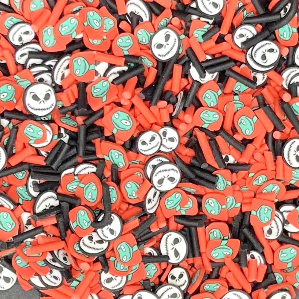 50g Venom Jar Slices Slices Polymer Clay Sprinkles for DIY Craftsman Slime Filling Nail Art Halloween Decoration Accessories: 9
