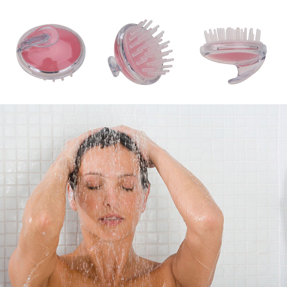 1 Pcs Spa Haar Borstel Siliconen Shampoo Grove Kam Haar Wassen Kam Hoofdhuid Massage Afslanken Zachte Borstel Hoofd Body massage