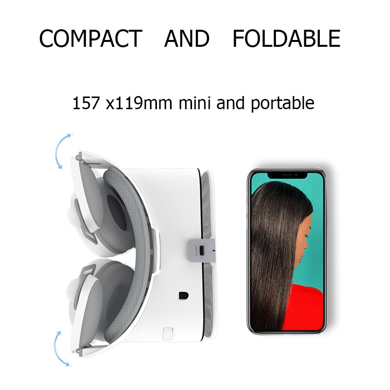 BOBOVR Z6 Virtual Reality Helmet Mobile 3D Glasses Google Cardboard VR Headset for 4.7-6.2 Inch Cell Phone