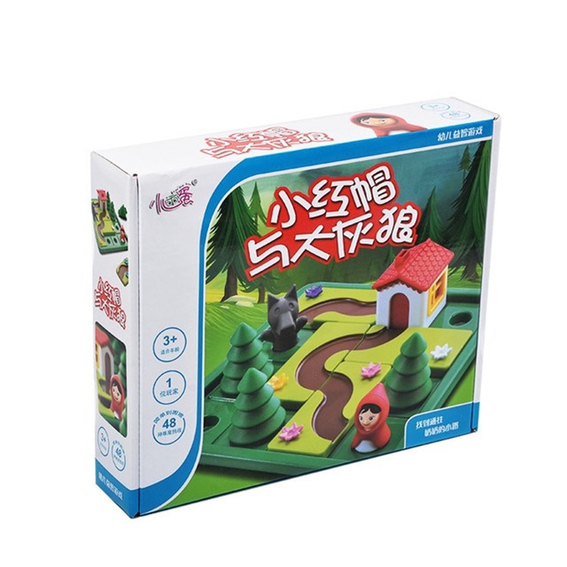 Zabawki edukacyjne dla dzieci małe czerwone bandana sprytny IQ wyzwanie gry planszowe puzzle dla dzieci prezent