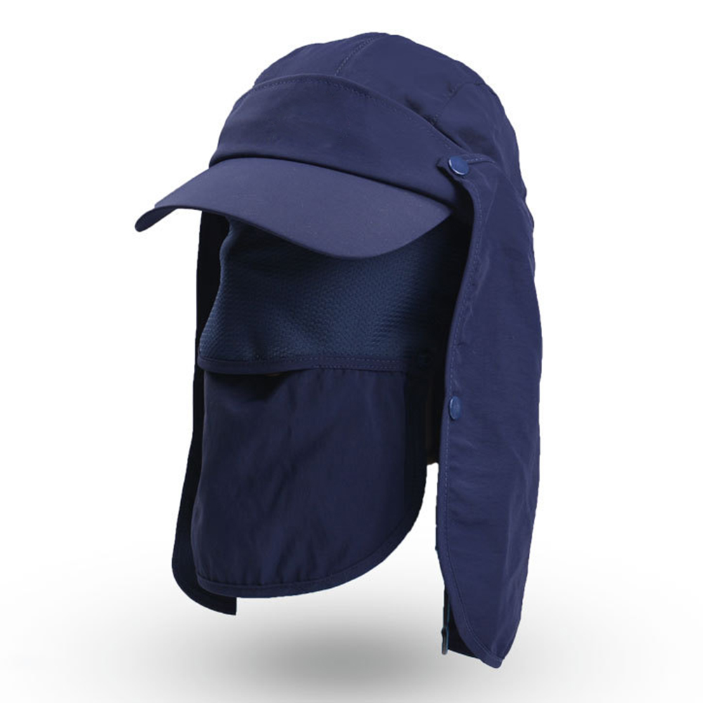 Ademend Zonnebrandcrème Hoed Vissen Hoed met Afneembare Hals Gezicht Flap Cover Cap voor Man Vrouwen Wandelen Bescherming Zonnehoed