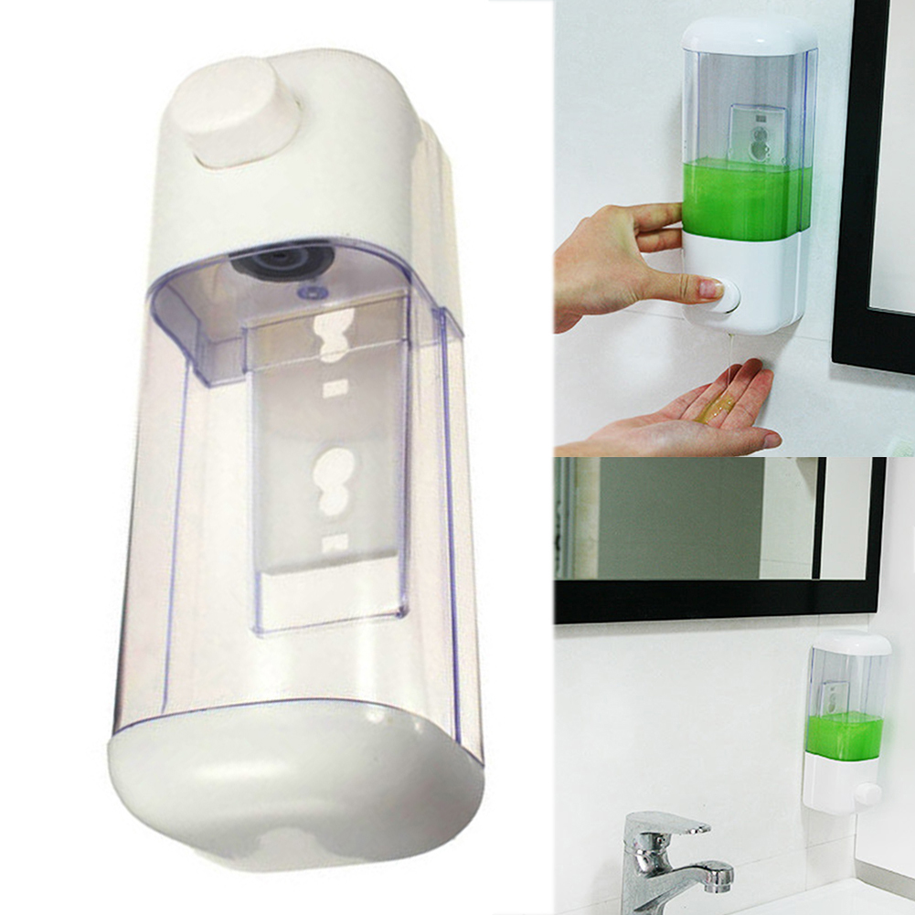 500ML/1000ML Soap Dispenser Liquid Hand Wash Toilet Loo Bathroom Shower Gel Pump Wall Mounted