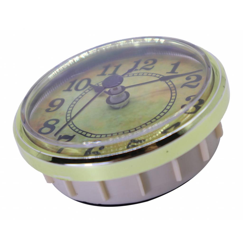 70mm cadran chiffre arabe rond Quartz horloge insérer mouvement garniture dorée
