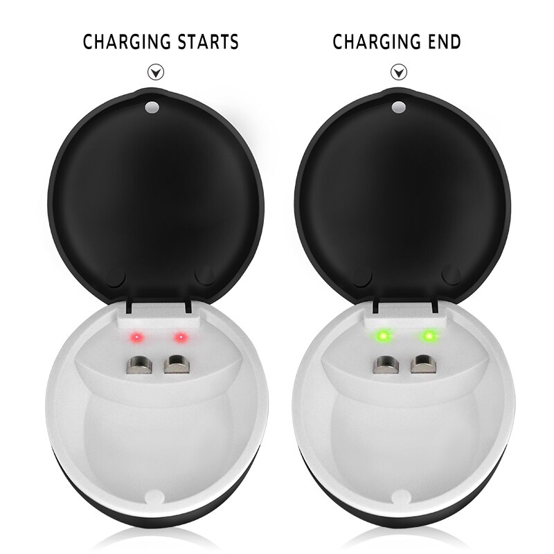 Rechargeable Hearing Aid Batteries A13 A43 and Charger for BTE Hearing Aids Sound Amplifiers Battery 13A PR48