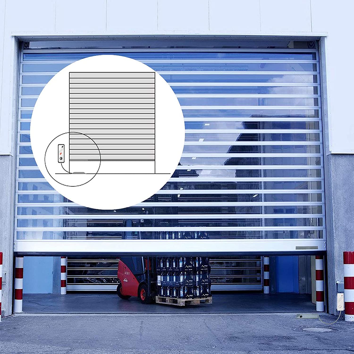 Wolf-Guard MC-J01 Wireless Door Contact Sensor Door Magnetic Alarm Shop Home Garage Metal Shutter Security Kit