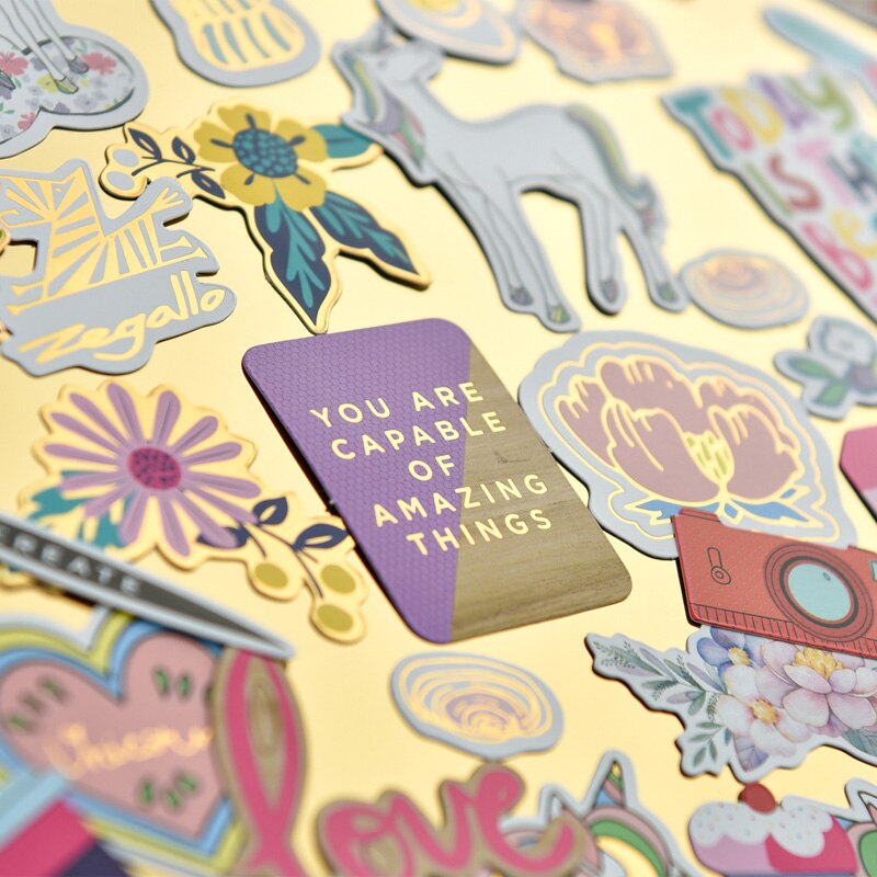 KSCRAFT 45pcs Cute Unicorn Stickers for Scrapbooking Happy Planner/Card Making/Journaling Project