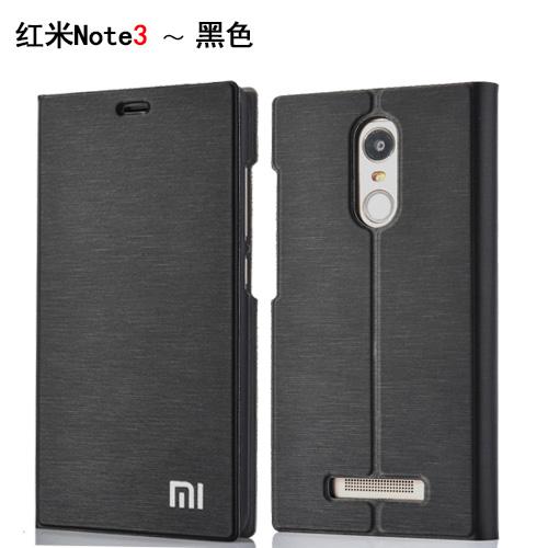 For Xiaomi Redmi Note 3 Pro Phone Case Luxury Slim Style Flip Leather Case For Xiaomi Redmi Note 3 Pro Cover Bag: Black