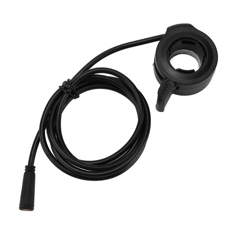 Thumb Throttle Plug Thumb Throttle Connector with 120cm Cable for Electric Mountain Bikes with 22mm Handlebar Tube