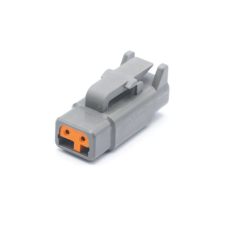 Conectores DT impermeables Deutsch DTM, terminal de cableado de cabeza macho y hembra, arnés de cableado, enchufe, DTM04-2P D, 10 juegos