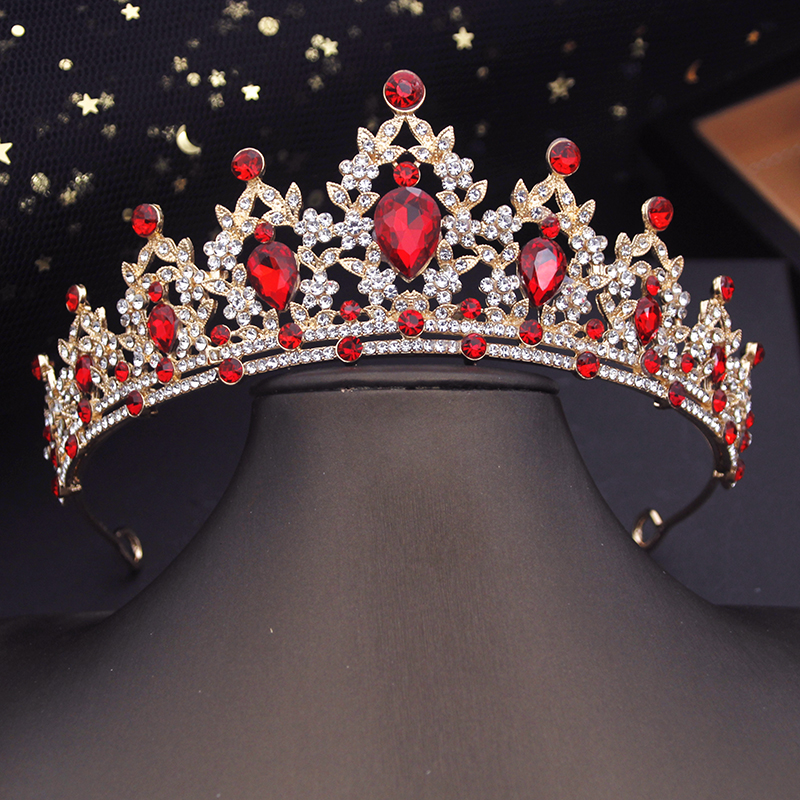 Princess Crown Small Tiaras Headdress Party Birthday Diadem Bridal Wedding Dress Hair Jewelry Accessories: Imitation Rhodium Plated