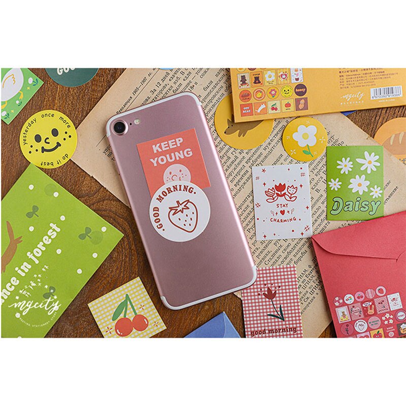 40Pcs Decoratieve Envelop Stickers Set Scrapbooking Stok Label Dagboek Briefpapier