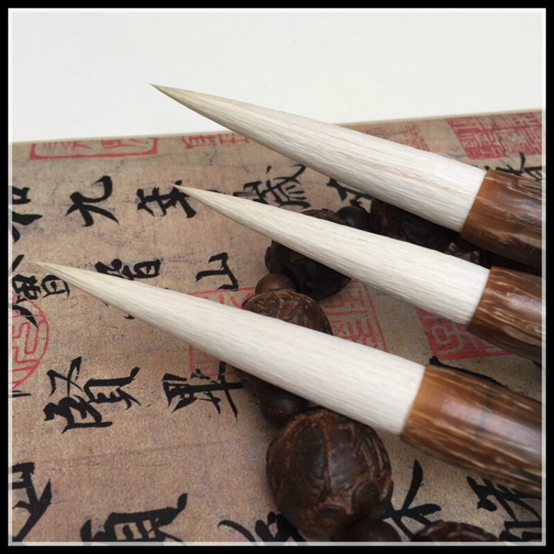 Chinese Calligraphy Brush Set Caligrafia Long Woolen Hair Cursive Script Official Script Chinese Painting Brush Tinta China