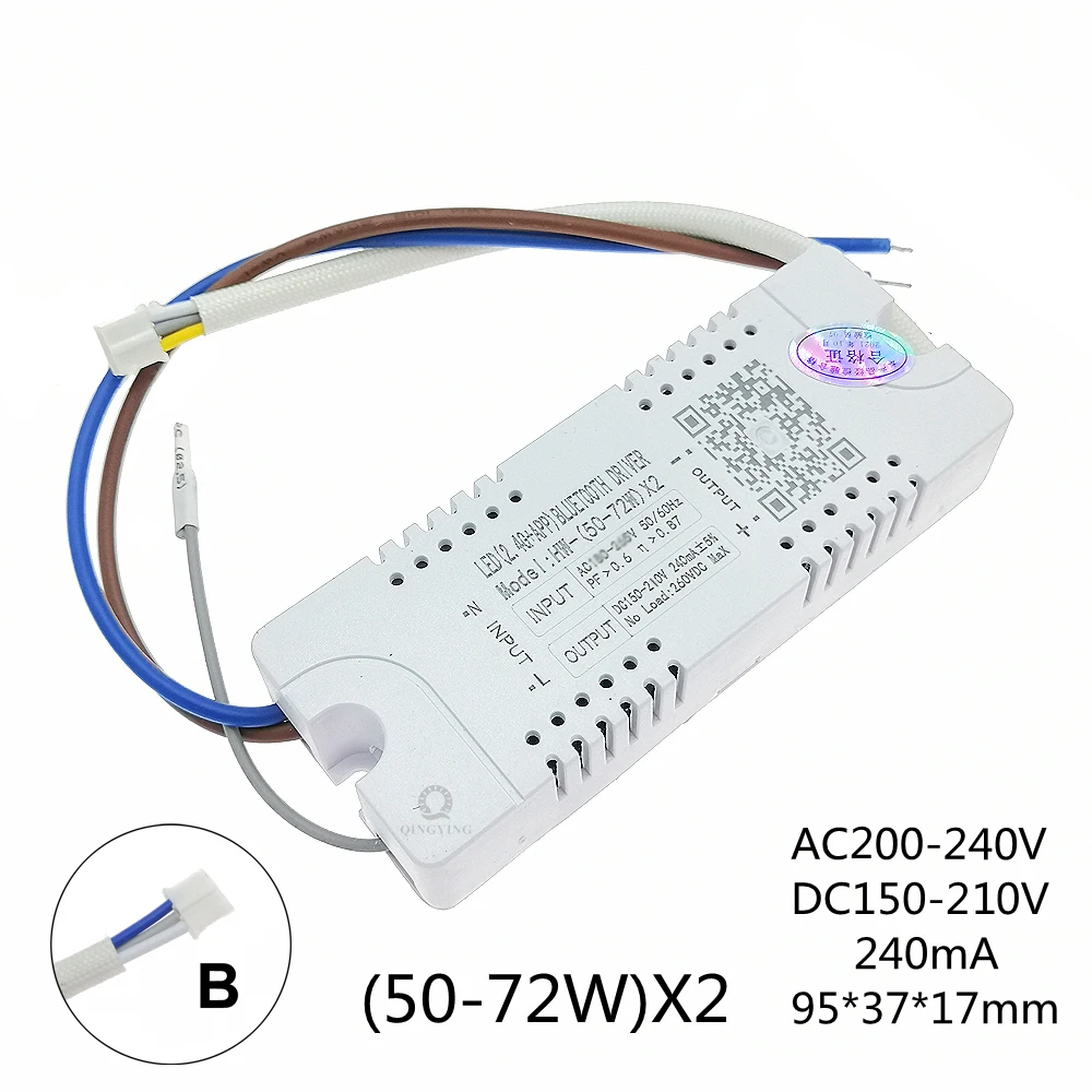 1 stücke AC220V 2,4G RF Fernbedienung Intelligente LED-treiber 12-40 W 36-50 W 40-60 W 50-72 W X2 X4 X6 X8 240mA Dimmen Fahrer: Grau / 1 Watt