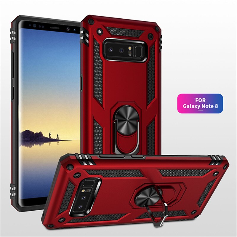 Für Samsung Galaxy Note 8 Fall Magnet Auto Ring Ständer Halter Abdeckung für Samsung Galaxy Note 8 Note8 SM-N950F Coque capa fundas